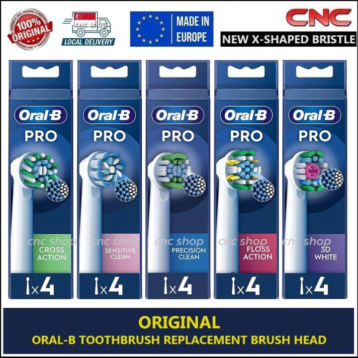 Original Oral B Electric Toothbrush Replacement Brush Heads Pro Cross ...