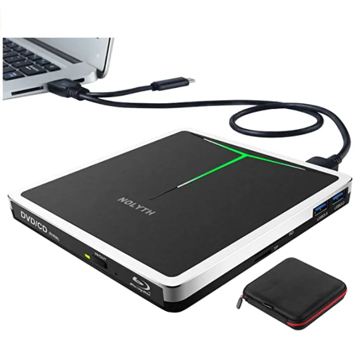 Nolyth 5 In 1 External Blu Ray Drive Usb 3 0 Type C Blueray Cd Dvd Drive Player Burner For Laptop Mac Macbook Pro Air Windows 10 Desktop Pc Lazada