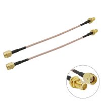 2Pcs RP-SMA Male to RP-SMA Female Antenna Adapter FPV Antenna RG316 RF Extension Cable RP SMA Female to RP SMA Male Connector