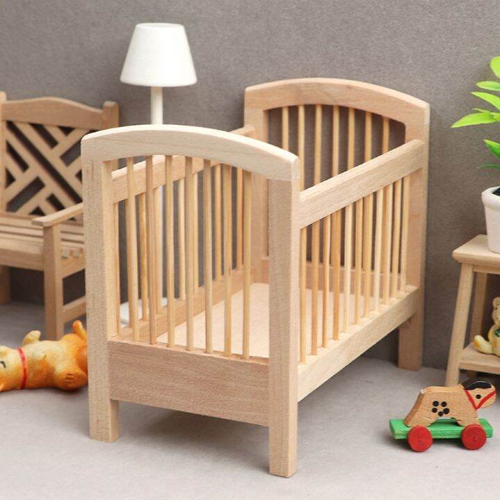 1-12-dollhouse-miniature-wooden-bed-bedroom-simulation-furniture-model-mini-doll-bed-childrens-room-doll-house-furniture