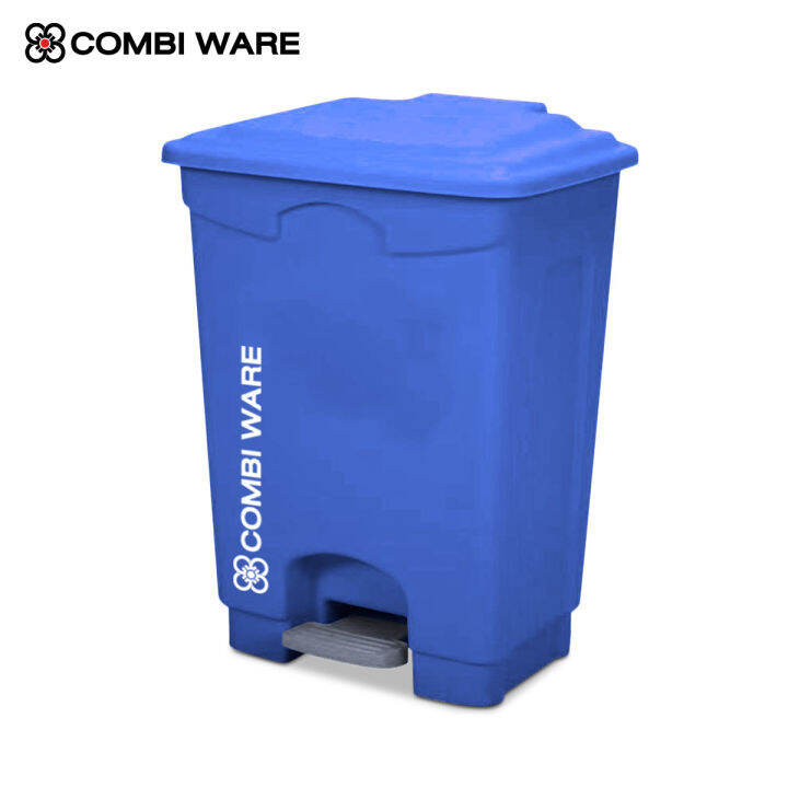 ถังขยะพลาสติกหลากสี-แบบเท้าเหยียบ-combi-ware