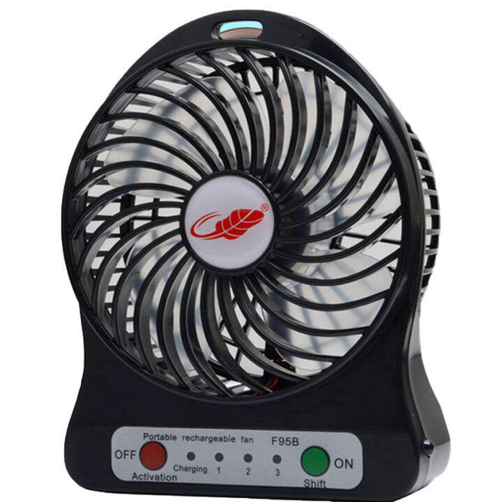 usb-fan-f95b-พัดลม-usb-4-นิ้ว-ขนาดพกพา-ชาร์จแบตสำรองได้-มาพร้อมสายusbและแบตเตอรี่-รุ่น-f95b-สีขาว