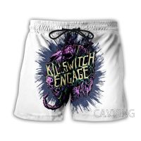 การพิมพ์ 3D Killswitch Engage กางเกงขาสั้นชายหาดฤดูร้อนสตรีทแวร์แห้งเร็วกางเกงขาสั้นกีฬากางเกงขาสั้น XS-5XL