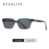 BRANLIVE D แว่นกันแดด Uv400 กรอบแว่นตาน่ารัก เเว่นดำวินเทจ