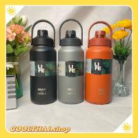 BEAR Tank 1.3L(Sus316) กระบอกน้ำเก็บอุณหภูมิ Hot&amp;Cold สี Powder coat มีหลอดและหูหิ้ว