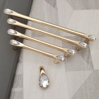 【hot】﹉✴∏  Gold Zinc Alloy Cabinet Handles Cupboard Door Pulls Drawer Knobs Handle Hardware