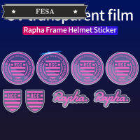 FESA Rapha สติ๊กเกอร์บาร์โค้ดขนาดเล็กรูปลอกโครงจักรยานสติ๊กเกอร์ติดหมวกกันน็อคจักรยาน