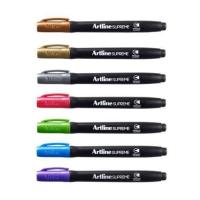 HomeOffice ปากกาเมทัลลิค อาร์ทไลน์ หัวกลม SUPREME ชุด 7 ด้าม (สีทอง,เงิน,บรอนซ์,น้ำเงิน,เขียว,ม่วง,ชมพู) เขียนได้ทุกพื้นผิว