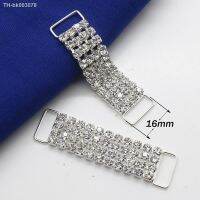 ▥✑ New Fashion 2Pcs/Pack 60mm Crystal bikini connestor buckles Ribbon Shoulder strap Bridal Dress Accessories.