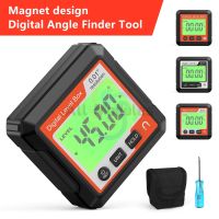 Digital Angle Finder Tool Electronic Level Tool with Bubble Level and Magnetic Base for Woodworking Construction Machinery