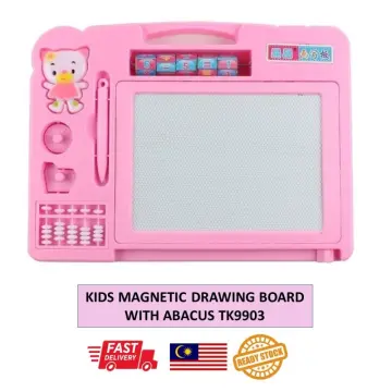 Mini Magnetic Drawing Board Portable Erasable Colorful Writing Pad