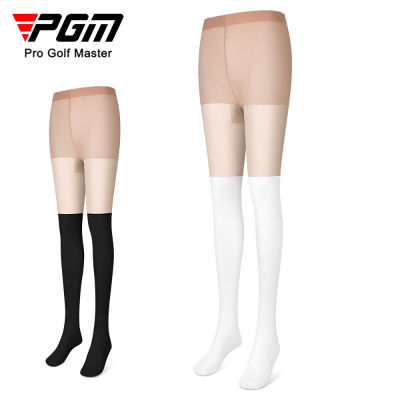 PGM กางเกงรัดรูปเล่นกอล์ฟผ้าไอซ์ซิลค์สำหรับฤดูร้อนถุงเท้าเล็กกิ้งต่อกันแดดและไหมต้านตะขอ WZ023