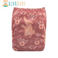 ALVABABY Positioned Baby Diaper Nappy Reusable Cloth Diaper with 1pc Insert