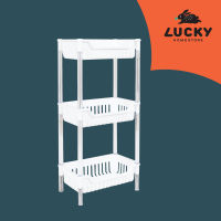 LUCKY HOME ชั้นวางของ 3 ชั้น AE-273 ขนาด( กว้าว x ยาว x สูง ): 18.5 x 30 x 64.5 cm