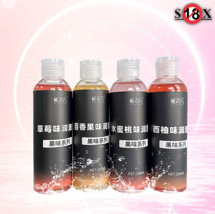 Fruits Fun Edible Fruit Lubricant 80ml Fruit Water Soluble Lubricant Sex Lube Body Massage Gel 7329