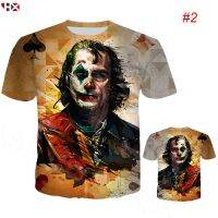 HX ใหม่ Joker DC ภาพยนตร์ Cool 3D พิมพ์ผู้ชายผู้หญิง T เสื้อ Streetwear Tees Tops