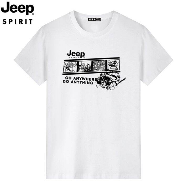 jeept-เสื้อผู้ชายแขนสั้นเสื้อยืดผ้าฝ้ายหลวมขนาดใหญ่ผ้าฝ้ายครึ่งแขนผู้ชายสบายๆ-bottoming-เสื้อยืด-7fb1