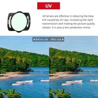 กระจกออปติคอลชุดฟิลเตอร์อะลูมินัมอัลลอย Brdrc สำหรับ Dji Avata/o3มาตรวัดอากาศ Uv /Cpl/ Nd8/16/32/64เลนส์กรองแสงตัวปกป้องกล้องถ่ายรูป