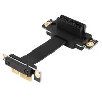 PCIE X1 Riser Cable Dual 90 Degree Right Angle PCIe 3.0 X1 to X1 Extension Cable 8Gbps PCI Express 1X Riser Card