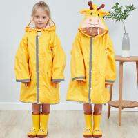 Waterproof Raincoat Kids Rain Jacket 3D Cartoon Animal Rain Coat Hooded Poncho Kids Rainwear capa de chuva infantil дождевик