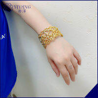 เครื่องประดับอี้หยาง ลายฉลุรุ่นใหม่สำหรับฤดูร้อน H สร้อยข้อมือแบบกว้างจมูกหมูสำหรับผู้หญิง ~