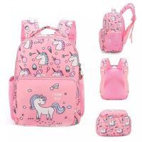 School Bag For Girls Children Pink Unicorn Printing Waterproof Backpacks Kindergarten Cute Cartoon Girls Children Schoolbags