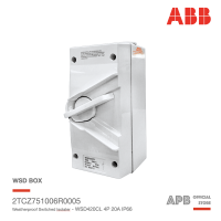 ABB WSD420CL 4P 20A เซฟตี้สวิทช์, Safety Switch 4P IP66