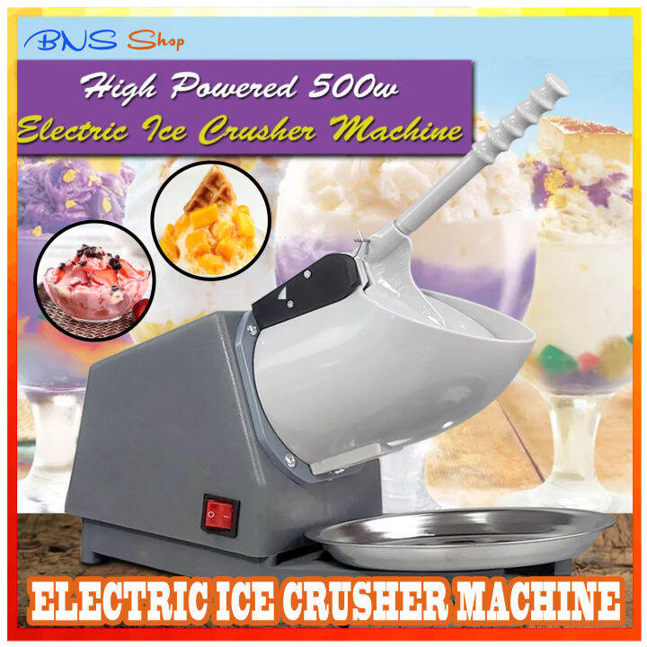 Electric Ice Smashing Heavy Duty Ice Crusher Machine 500W 220V/50Hz