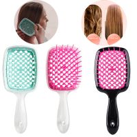 【CC】 1pcs Wide Teeth Air Cushion Combs Scalp Massage Comb Hair Hollowing Out Hairdressing