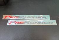 PRE RUNNER สติกเกอร์ สีแดง-เทา ติดข้างท้ายรถ ซ้าย-ขวา 1คู่ งานเทียบ ใส่กับ ไฮลักษ์ รีโว้  2015-2023 สำหรับ Toyota hilux revo  2015-2023