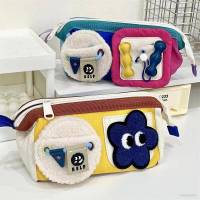 Cartoon Cute Large Capacity Contrast Color Pen Bag Student Stationery box pencil Storage Bag Personality