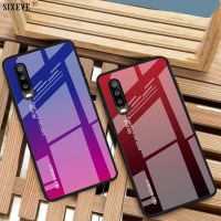 Luxury Tempered glass Case For Huawei P20 P30 P40 Lite Pro Mate 10 20 30 Honor 20i Nova 5t 7i Mobile Phone Cover Gradient Colors