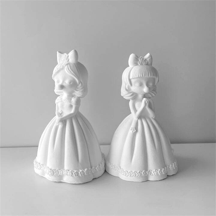 craft-tool-aromatherapy-gypsum-form-gift-diy-candle-silicone-mold-prayer-girl-plaster-mold