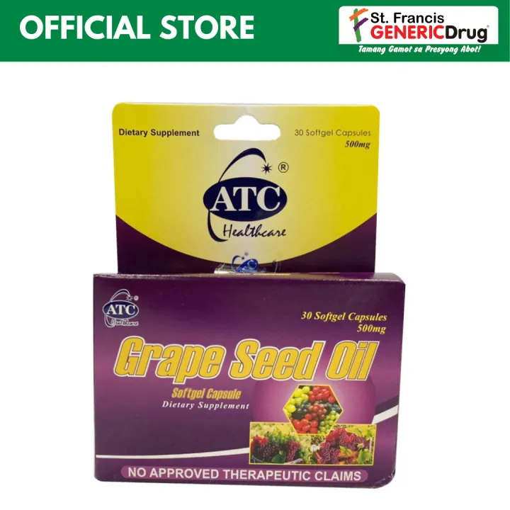 Grape Seed Oil (ATC®) 500 mg Lazada PH