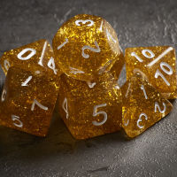 Ember Elixir Dice Set of 7 | ลูกเต๋า Dice For DnD D&amp;D MTG RPG TRPG เกมกระดาน บอร์ดเกม Game ไพ่ทาโรต์ Magic เมจิก