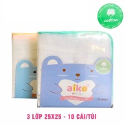 Combo 10 khăn sữa Xuất Nhật cao cấp Aiko 3 lớp