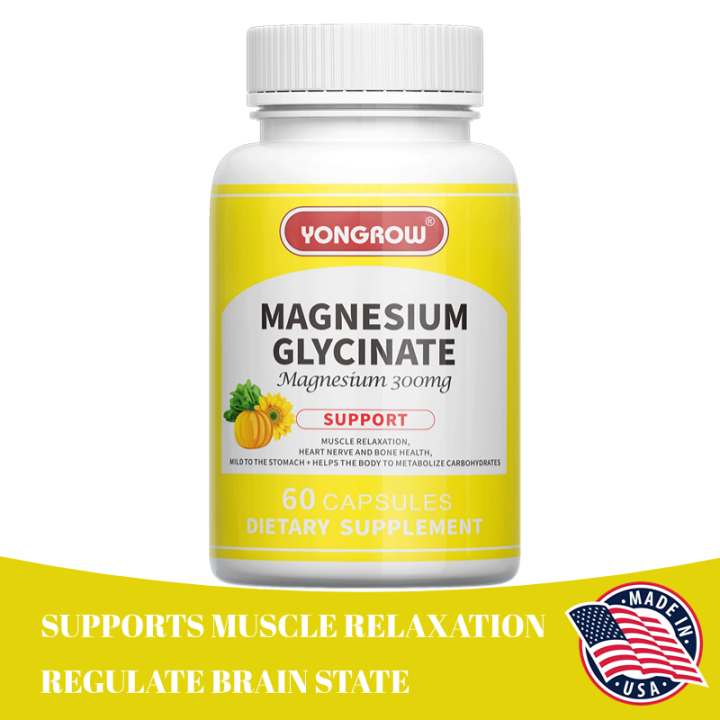 Magnesium Glycinate Supports stress relief,sleep, heart health, nerves