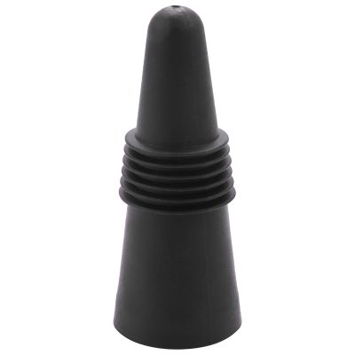 Wine Stoppers (Set of 5), Silicone Wine Bottle Stopper and Beverage Bottle Stoppers, Black