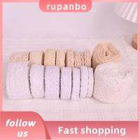 RUPANBO039392692 อุปกรณ์เย็บปัก ขอบลูกไม้ผ้าฝ้าย ดีไอวาย เครื่องแต่งกายชุดเดรส การเย็บโครเชต์ วินเทจ สีงาช้างสี ริบบิ้นถักโครเชต์ เครื่องแต่งกายชุดเดรส