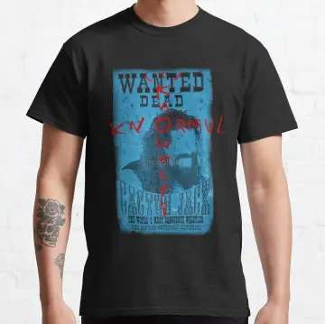 Cactus Jack Wanted Dead Mick Foley Mens T-shirt 3XL 