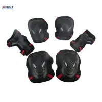 6Pcs/Set Skating Skateboard Roller Blading Elbow Knee Wrist Safety Protective Gear Sport Pad Guard