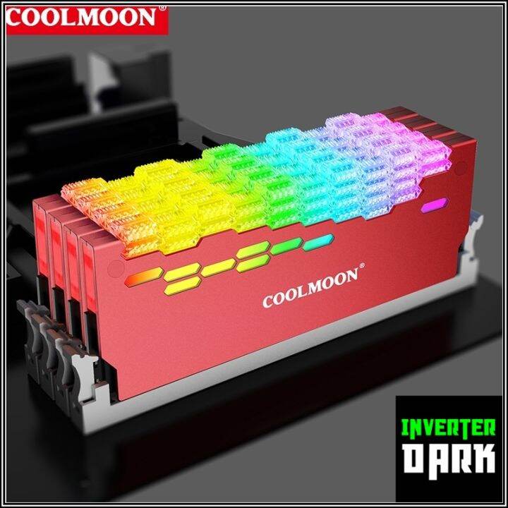 รุ่นใหม่-rgb-ซิ้งแรม-ซิ้งram-ฮีตซิ้ง-heatsink-สำหรับแต่ง-ram-สายต่อแบบ-3pin-5v-argb-เหมาะสำหรับใช้กับกล่องคอนโทรล