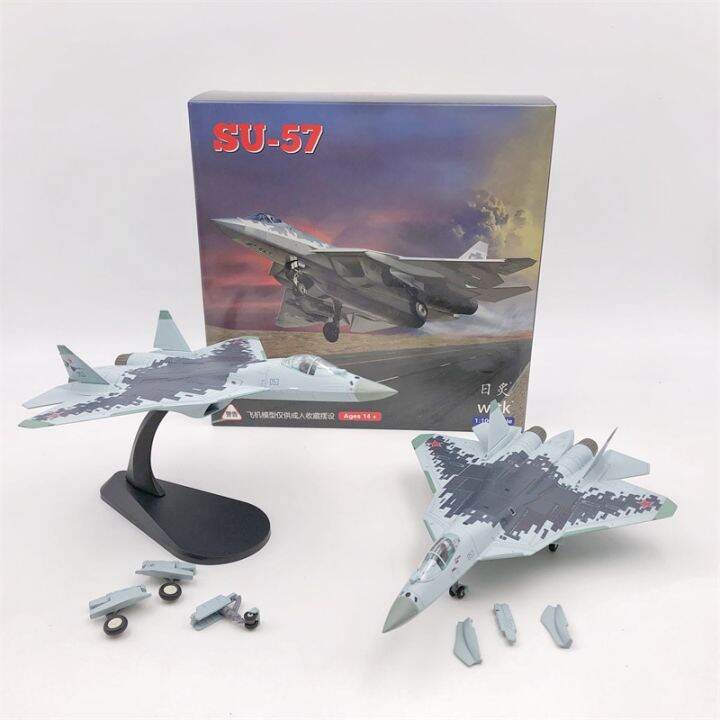 Diecast Metal Alloy 1/100 Scale N Su 57 SU57 Fighter Airplane Aircraft ...