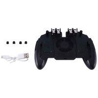 M11 6 Finger Operating Gamepad PUBG Mobile Joystick Controller Turnover Button Gamepad with Cooling Fan