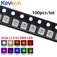 100pcs/lot SMD LED Diodes 3528 1210 Diode SMD LED Diodo Kit Green RED WARM White ICE Blue Yellow Pink Purple-UV Orange rgbElectrical Circuitry Parts