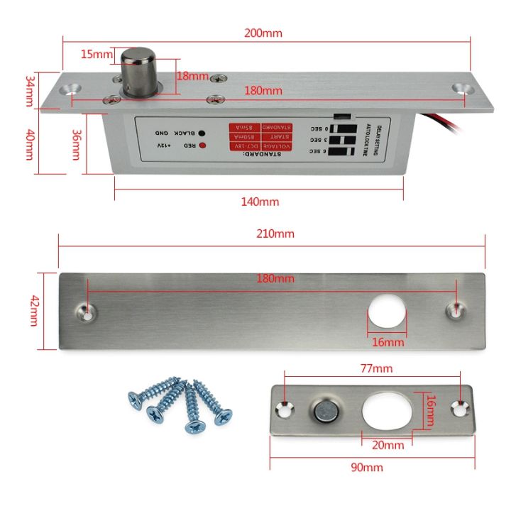 electric-bolt-lock-deadbolt-drop-bolt-nc-mode-door-lock-for-security-access-control-intelligent-lock-electronic-safety-lock