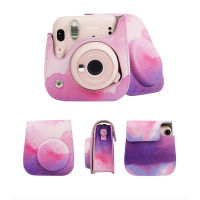 ส่งฟรี กระเป๋าหนัง เคสหนัง ลายมัดย้อม 3 ลาย Instax Mini 8/9/11 พร้อมสายคล้องคอ กระเป๋ากล้อง เคสกล้อง