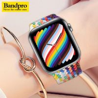 ❦ Nylon fabric bracelet for Apple Watch Ultra series 8 7 6 5 4 3 2 SE solo Braided Strap for iWatch 49mm 45 44mm 42 41 40 38 belt