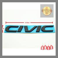 V2 ป้ายโลโก้ CIVIC (แบบแยก) พลาสติกสีดำด้าน ขนาด 14.X2.2 cm ติดตั้งด้วยเทปกาวสองหน้าด้านหลัง **การันตีคุณภาพ**