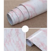 สติ๊กเกอร์แปะผนัง Self Adhesive Wallpaper ไวนิลฟิล์มตกแต่งหินอ่อนสำหรับเคาน์เตอร์ห้องครัวห้องนั่งเล่นทีวีวอลเปเปอร์พื้นหลัง